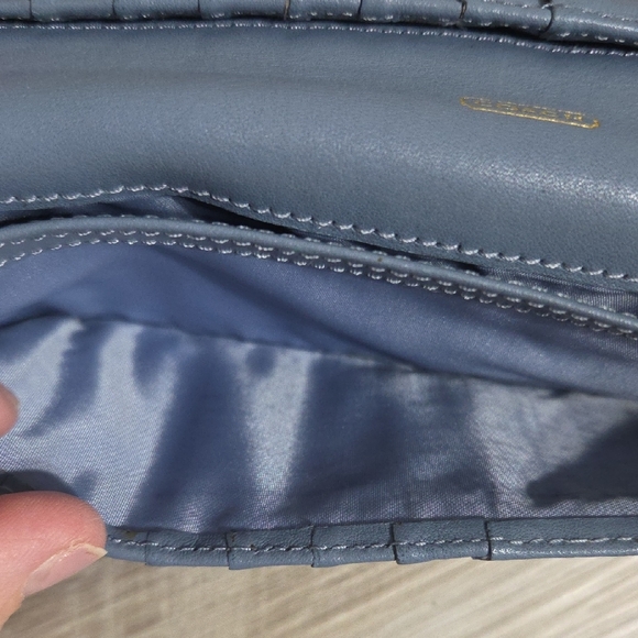 Coach Slate Blue Leather Zip Wallet - Picture 8 of 10